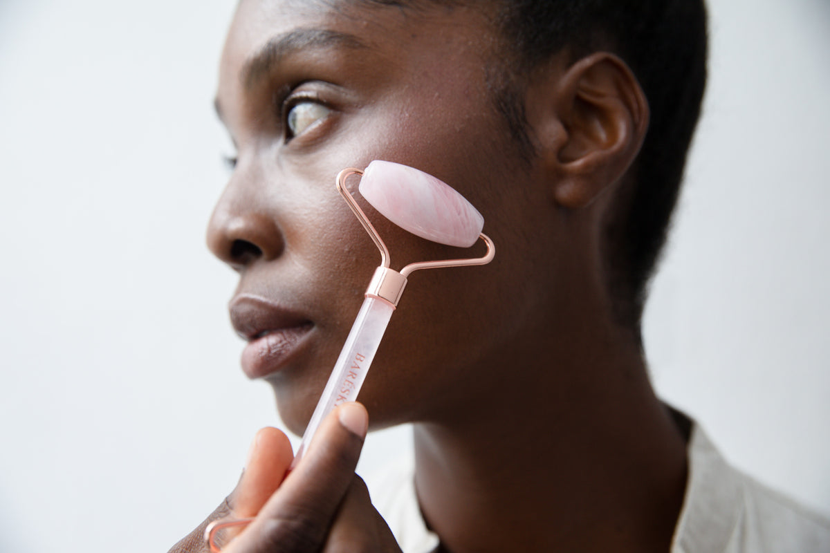 Rose Quartz Facial Roller-3